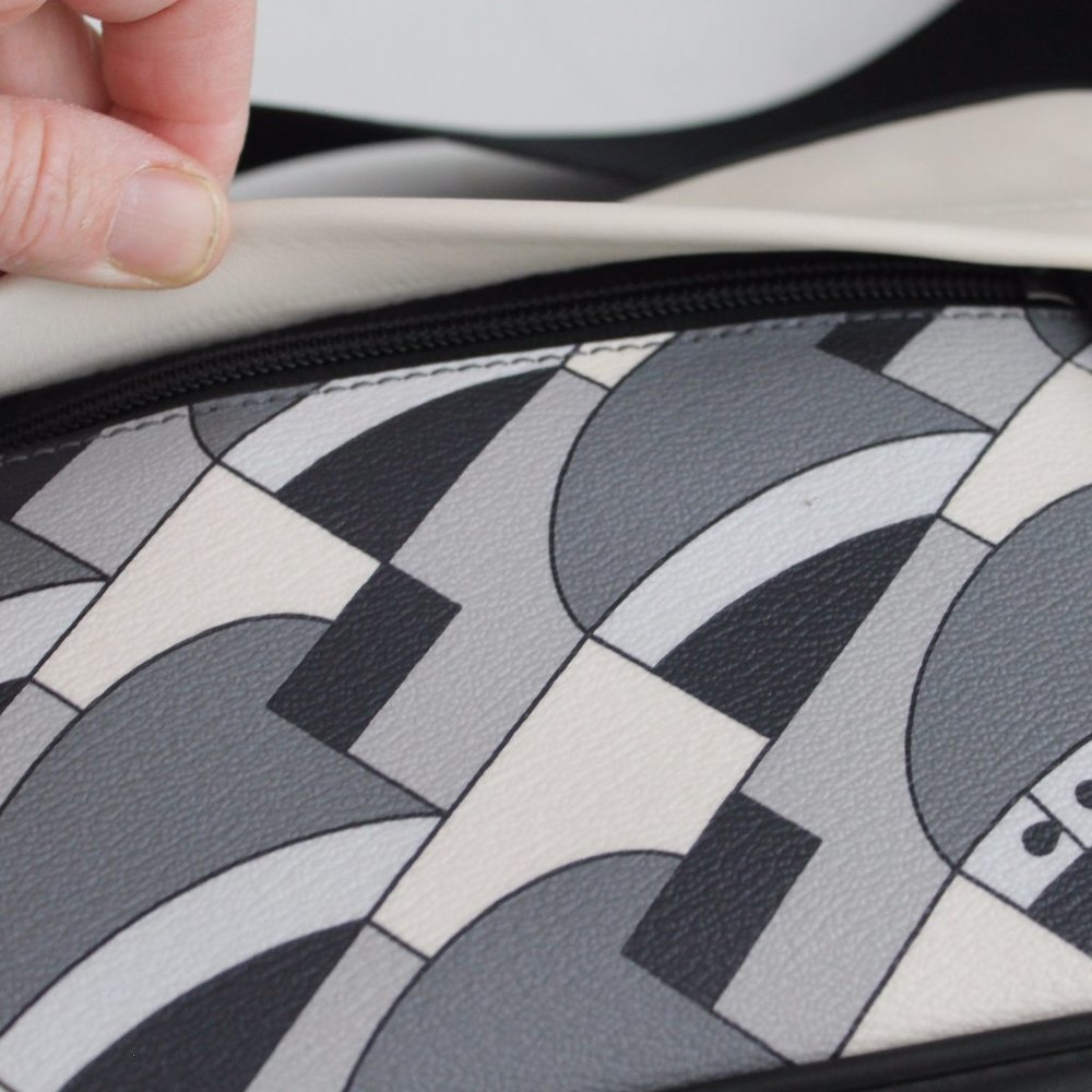 NWT Coach 1976 Graham deco bridge print leather crossbody bag COLORBLOCK purse - Picture 5 of 15